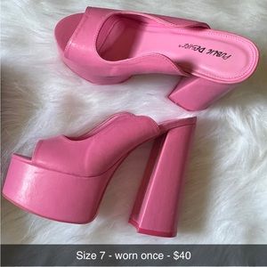 Public Desire heels. Size 7.
